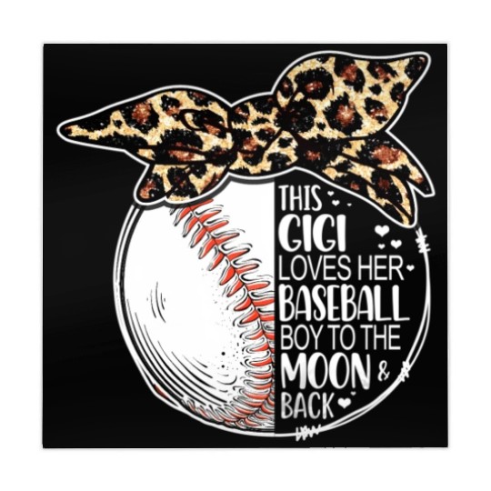 Baseball Gigi Vintage Leopard Messy Bun Mahjong Mats