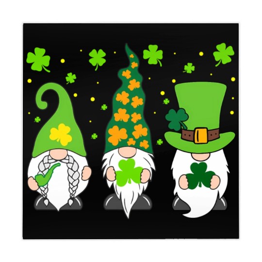 St Patrick'S Day Three Gnomes Shamrock Irish Mahjong Mats