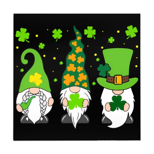 St Patrick'S Day Three Gnomes Shamrock Irish Mahjong Mats