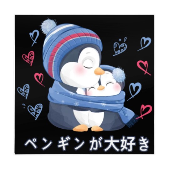 I Love Penguins Love Mom Penguin Mahjong Mats