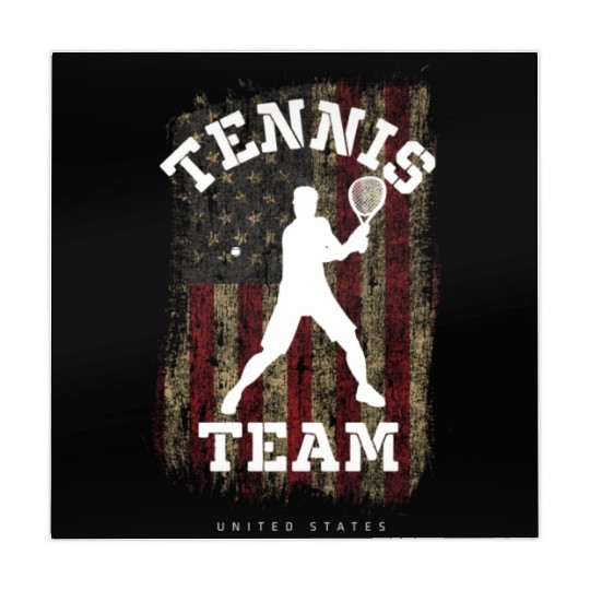 Tennis United States Flag Team Tennis Player Mahjong Mats