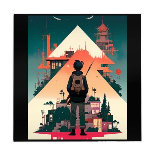 Starry Night Sky and Urban Vistas Mahjong Mats