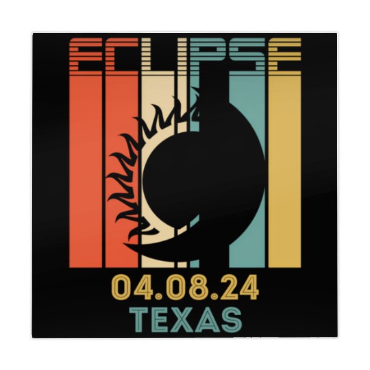 America Total Solar Eclipse 040824 Texas 2024 Mahjong Mats