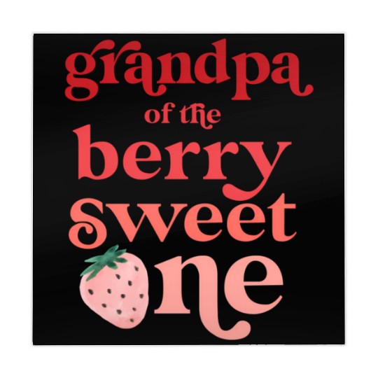 Grandpa Of The Berry Sweet One Strawberry First Mahjong Mats
