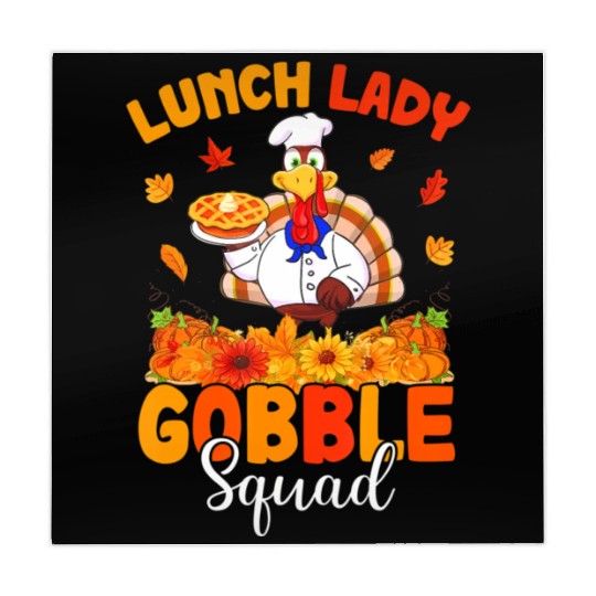 Funny Lunch Lady Autumn Turkey Gobble Happy Mahjong Mats