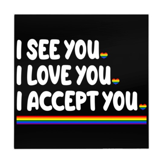 I See Love Accept You Gay Rainbow Pride Flag Lgbtq Mahjong Mats
