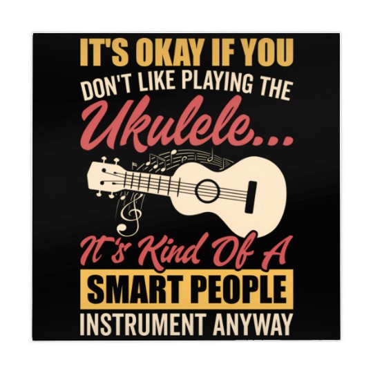 Ukulele Sm People Instrut Hawaiian Guitar Player Mahjong Mats