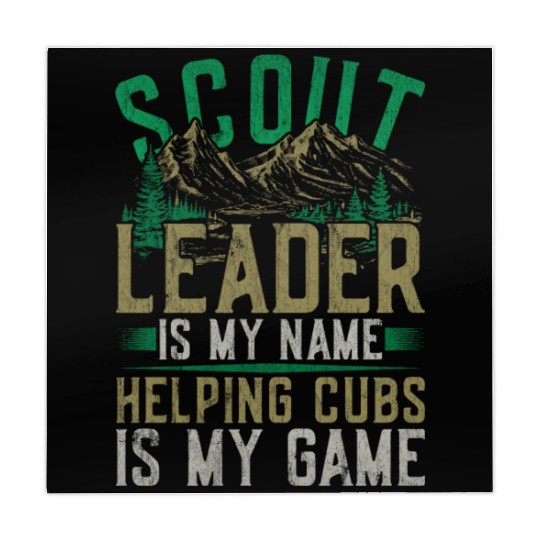 Scout Leader Is My Name Helping Cubs Is My Game Mahjong Mats