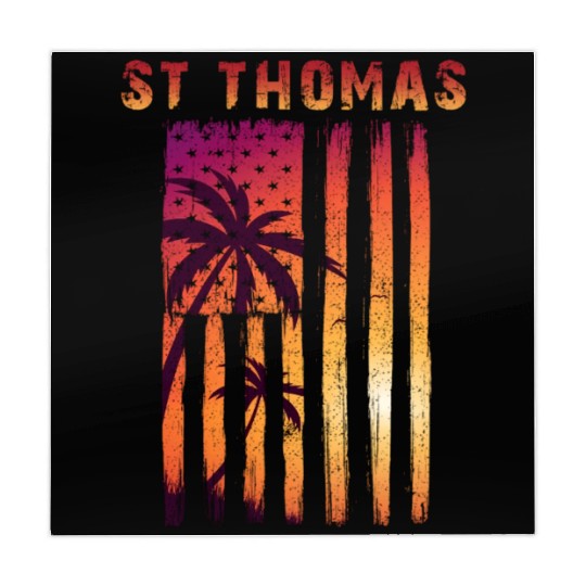 St Thomas Us Virgin Islands Patriotic Flag Mahjong Mats