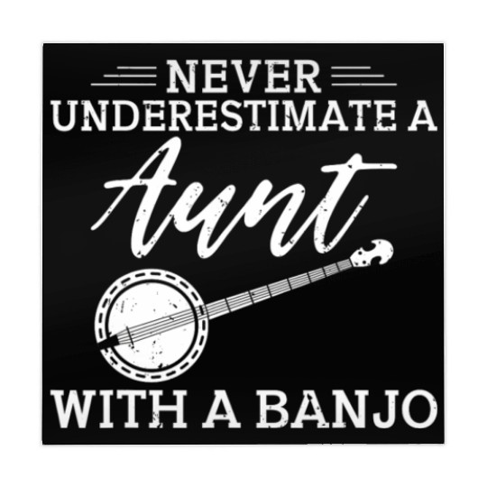 Never underestimate a Aunt with a Banjo Aunt Mahjong Mats
