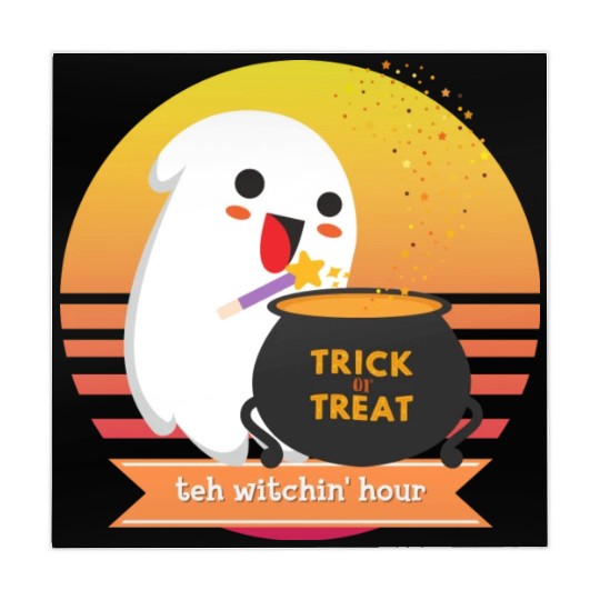 Halloween Cute Ghost Witching Hour Trick Or Treat Mahjong Mats