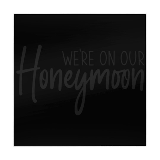 We'Re On Our Honeymoon Bride And Groom Mahjong Mats