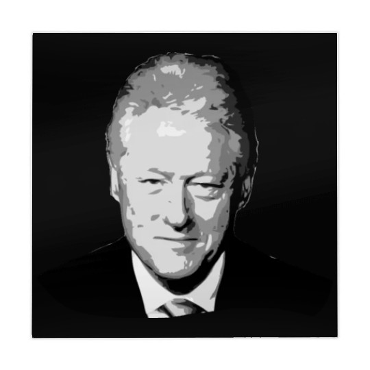Bill Clinton Grayscale Pop Art Mahjong Mats