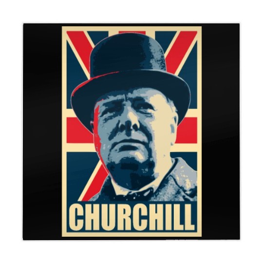 Winston Churhill Union Jack Propaganda Pop Art Mahjong Mats