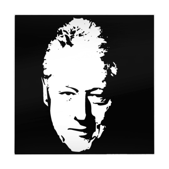 Bill Clinton White On Black Pop Art Mahjong Mats