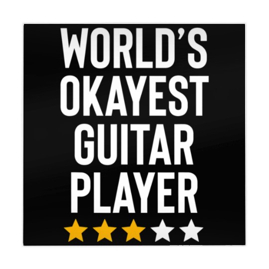 Worlds Okayest Guitar Player Music Lover Funny Mahjong Mats