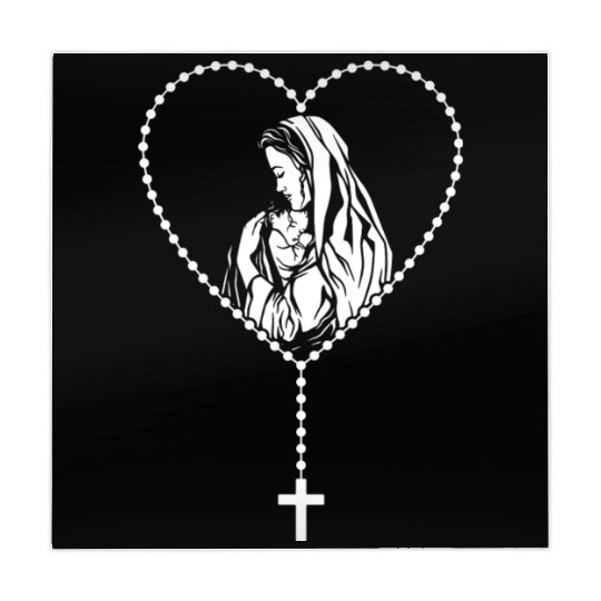 Catholic Christian Rosary Cross Guadalupe Virgin Mahjong Mats