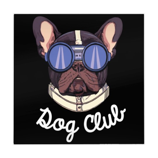 Frenchie Dog Club Pilot Dog Lover Frenchie Mahjong Mats