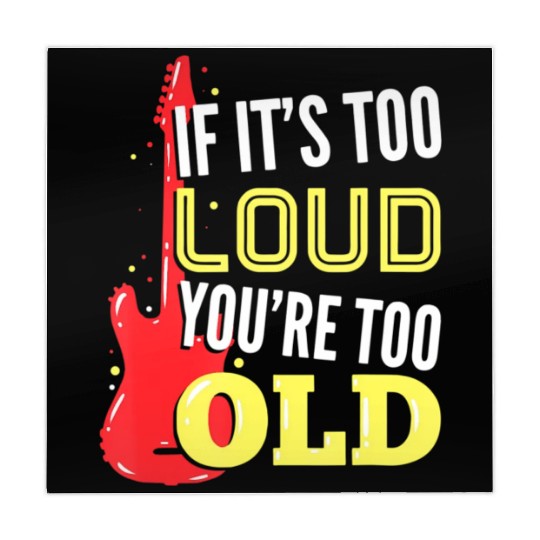 If It'S Too Loud You'Re Too Old A Guitar Player Mahjong Mats