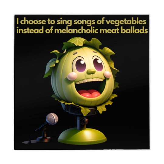 I prefer to sing songs of vegetables.Vegan Fashion Mahjong Mats