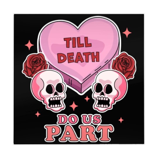 Till Death Do Us Part Skeleton Skull Valentine s Mahjong Mats