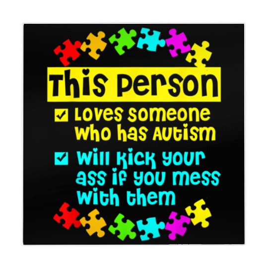 I Love Someone With Autism Mahjong Mats