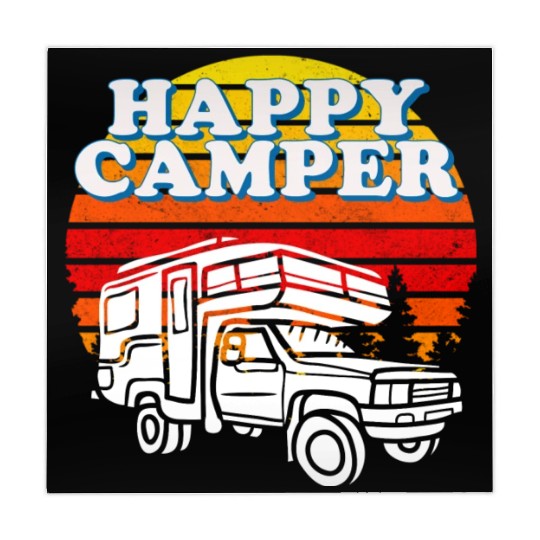 Happy Camper Funny Camping Lover Mahjong Mats