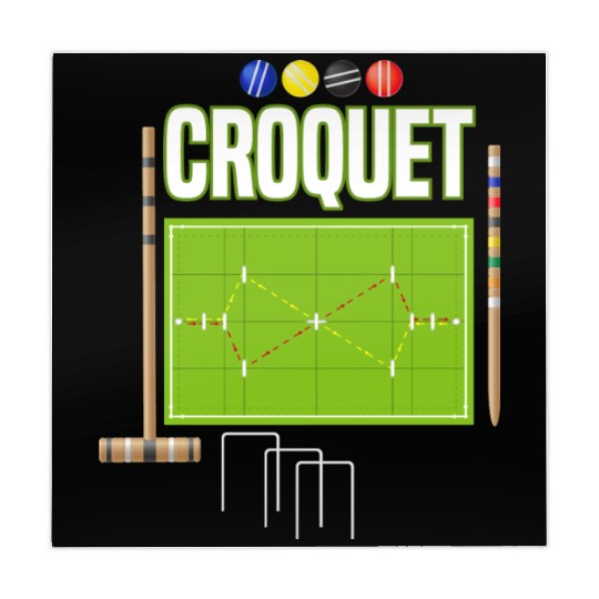 Croquet Player Garden Croquet Golf Sport Mahjong Mats
