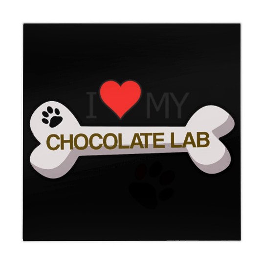 Chocolate Labrador - I Love My Chocolate Lab Mahjong Mats