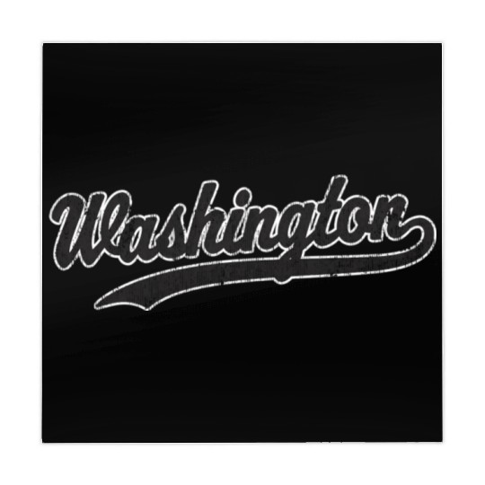 Washington Dc Black Athletic Sports Script Mahjong Mats