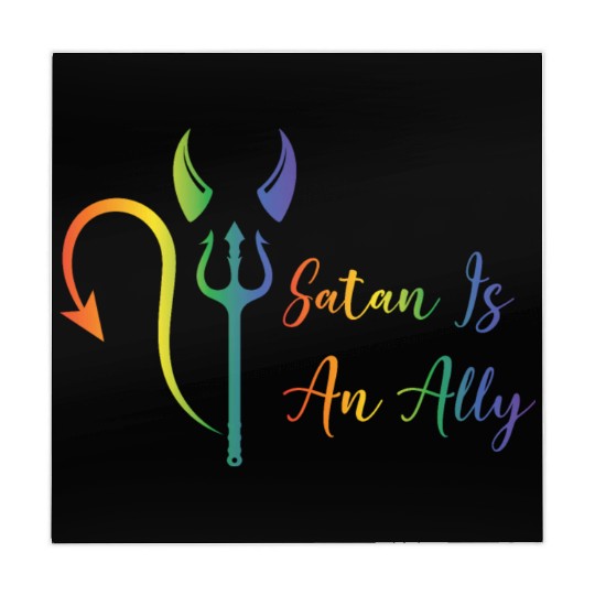 Funny Hail Gay Satan Lgbt Goth Gay Pride Baphomet Mahjong Mats