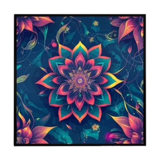 Cyberpunk flowers Mahjong Mats