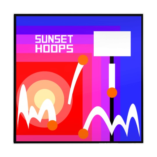 Basketball Gift: Sunset Hoops Mahjong Mats