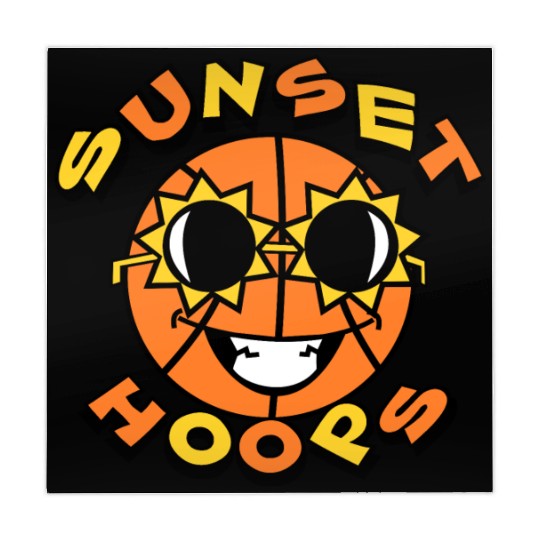 Basketball Gift: Sunset Hoops Mahjong Mats