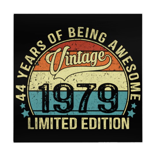 44 Vintage 1979 Retro 44Th Bday 44 Years Old Mahjong Mats