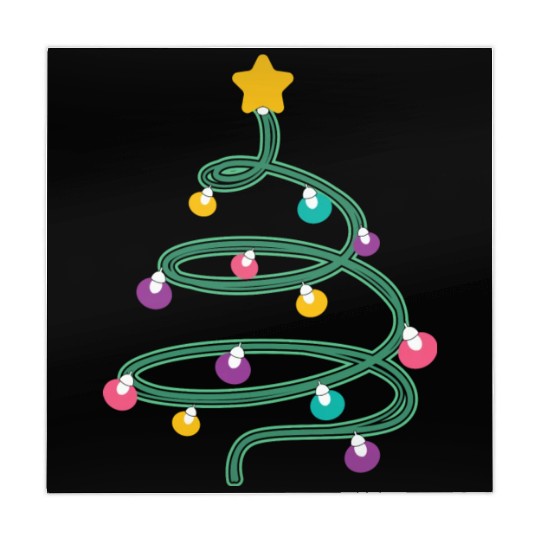 Christmas Light Christmas Tree Mahjong Mats