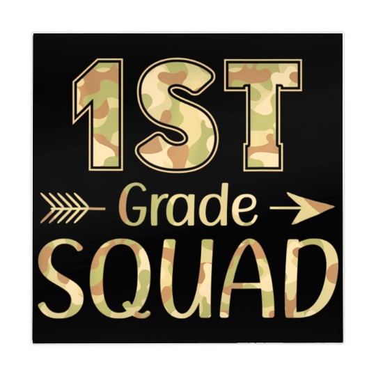 1st Grade Squad Teacher & Student Camo Back To Mahjong Mats