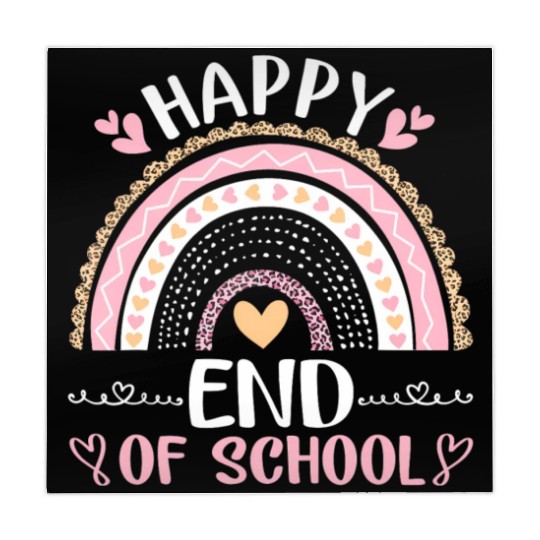 Happy End Of School Student Teacher Leopard Mahjong Mats