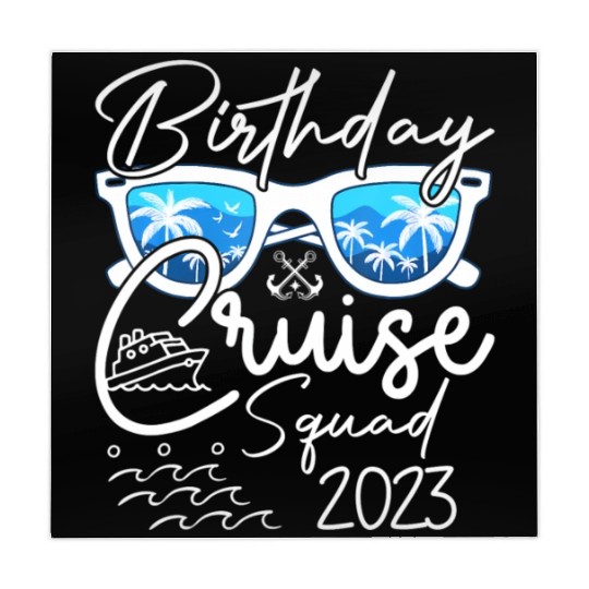 Birthday Cruise Squad 2023 Vacation Mahjong Mats