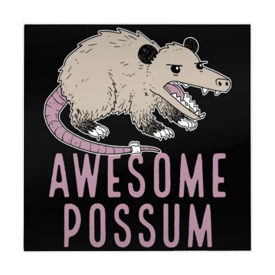 Awesome Possum Funny Design Trash Lover Mahjong Mats