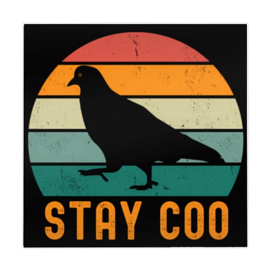 Stay Coo Pigeon Mahjong Mats Vintage Retro Bird