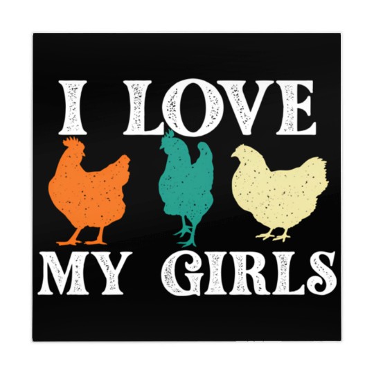 I Love My Chicken Farm Animal Farmyard Mahjong Mats