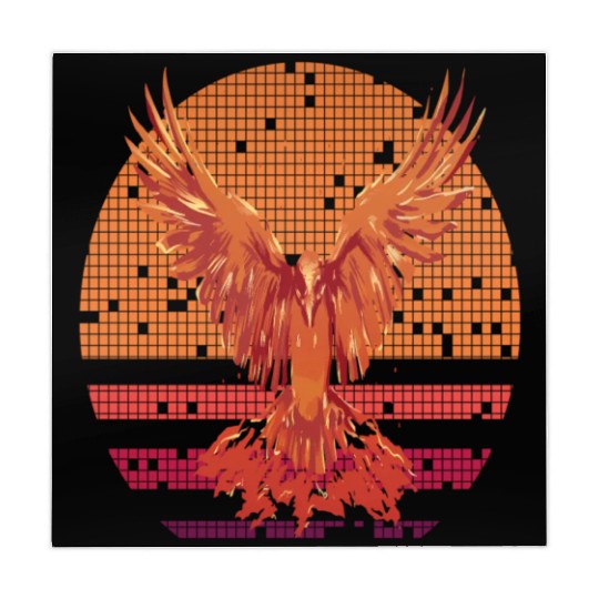 Firebird Fantasy Fire Phoenix Rise From Ashes Mahjong Mats