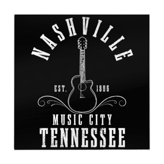 Nashville Tennessee Country Music City Guitar Mahjong Mats