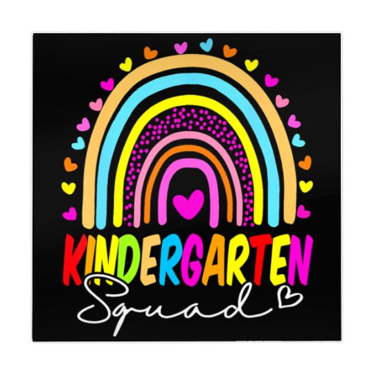 Back To School Kindergarten Squad Rainbow Teacher Mahjong Mats