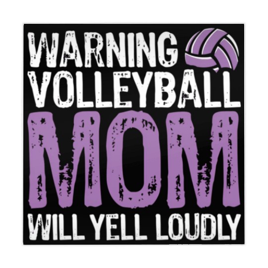 Warning Volleyball Mom Will Yell Loudly Mom Mahjong Mats