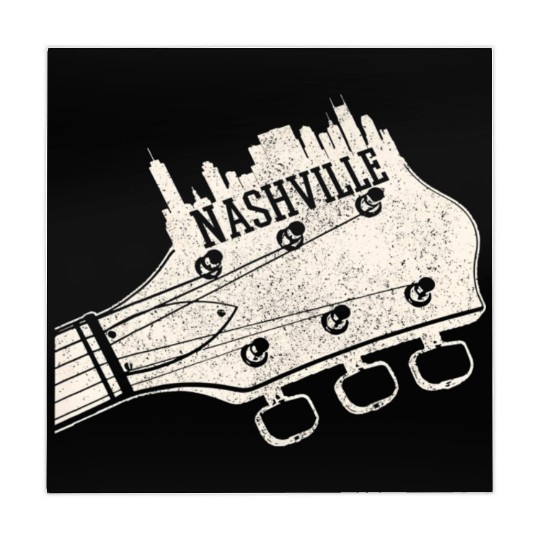 Nashville Guitar Skyline Country Music City Mahjong Mats