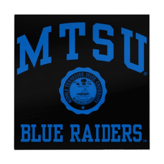 Middle Tennessee State Blue Raiders Seal Logo Mahjong Mats