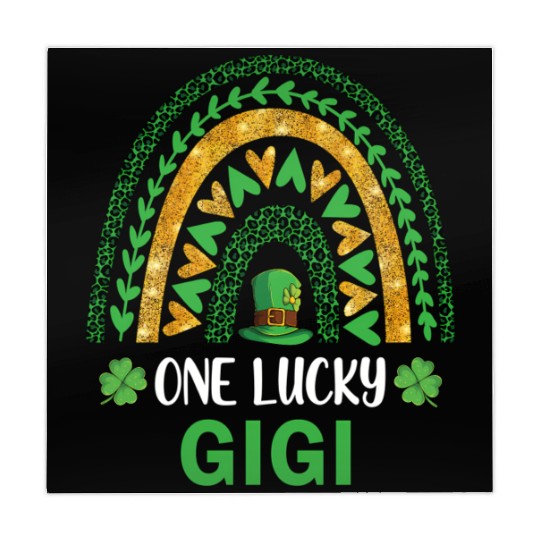 One Lucky Gigi St Patric Day Shamrock Rainbow Mahjong Mats