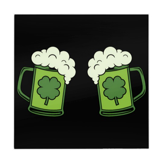 Drinking Green Beer Boobs Shamrock Irish Patric Mahjong Mats